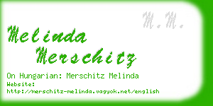 melinda merschitz business card